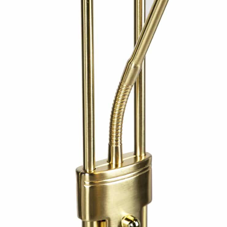 Floor lamp gold with reading lamp - Image 3