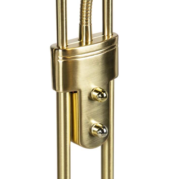 Floor lamp gold with reading lamp - Image 2