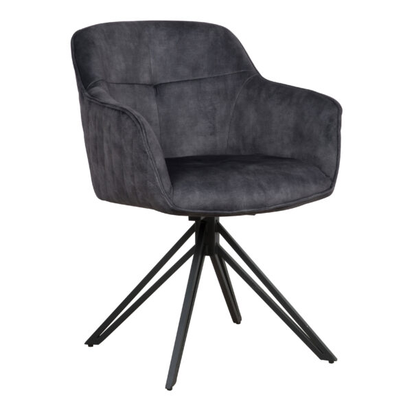 Stolica SHERLOK antracit/crne nogare